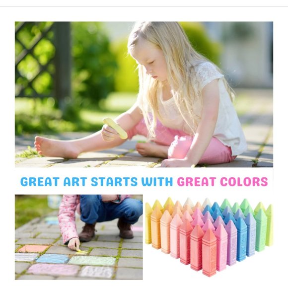 Sidewalk Chalk 32-Piece Set - Picture 3 of 13